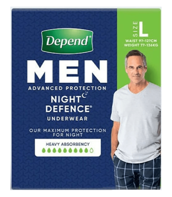 Depend Real Fit MEN Night Defence (8PK | Large