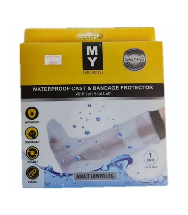 MY Waterproof Cast & Bandage Protector - Adult Lower Leg