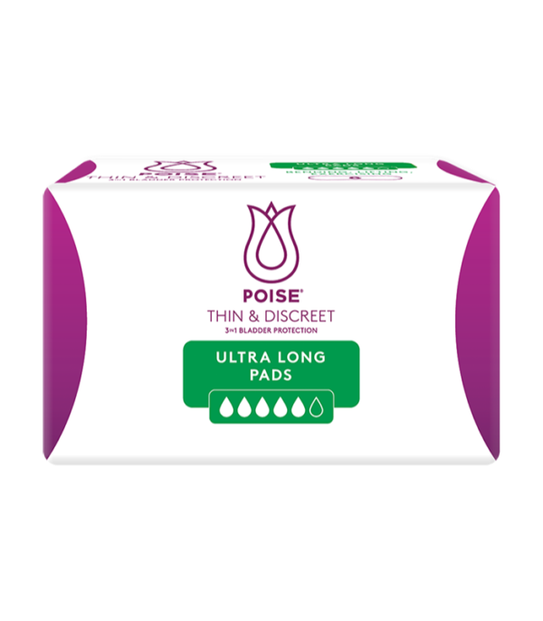 Poise® Thin & Discreet Ultra Long Pads (8PK)