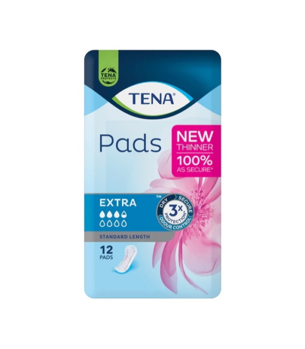 Tena Pads Extra Standard Length (12PK)