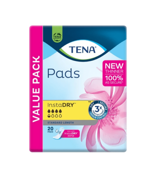 Tena Pads InstaDRY™ Standard Length (20PK)