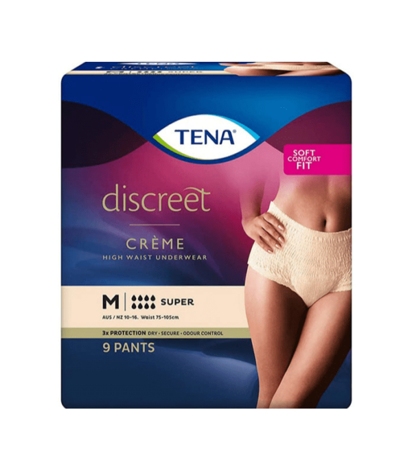 Tena Pants Women Discreet Super Creme (9PK | Medium)