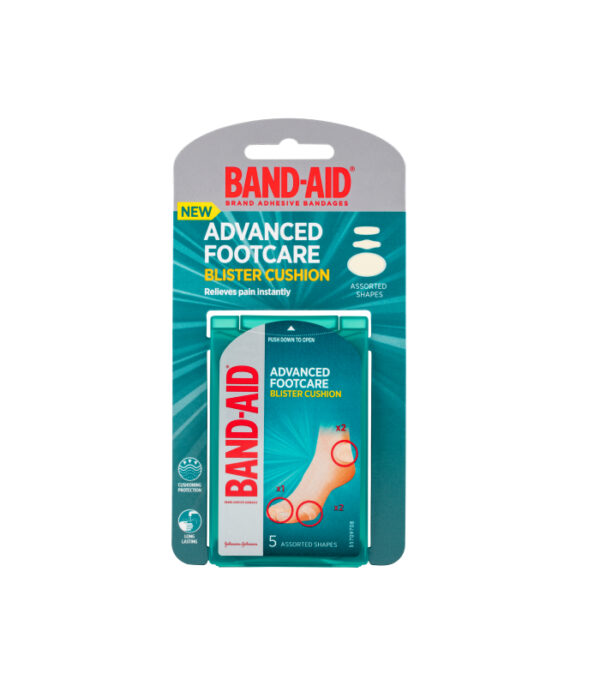 Band-Aid Advanced Footcare Blister Cushion Assorted Shapes 5 Pack