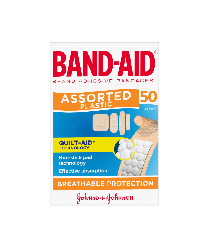 Band-Aid Assorted Plastic Shapes 50 Pack – Advantage Mobility