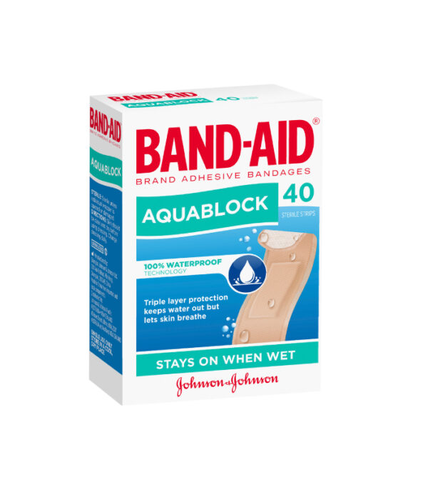Band-Aid Aquablock Sterile Strips 40 Pack