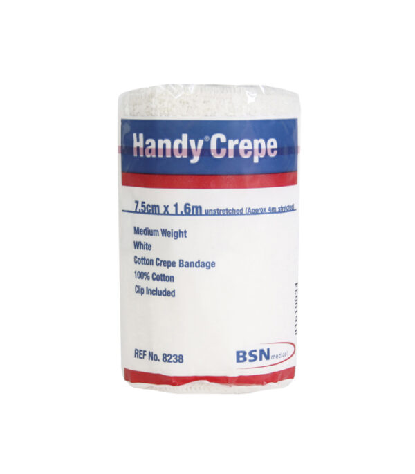Handy Crepe Bandage Medium White 7.5cm X 1.6m